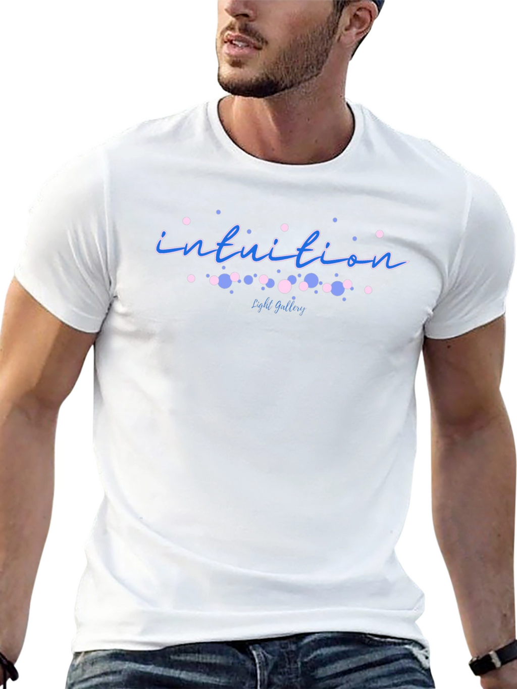 Intuition Graphic Tee - Black Cotton T-Shirt