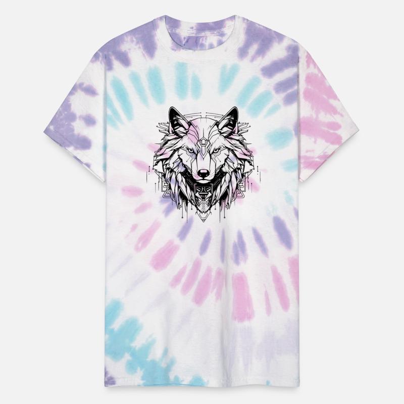 Cyber Sigilism Wolf Tattoo Design