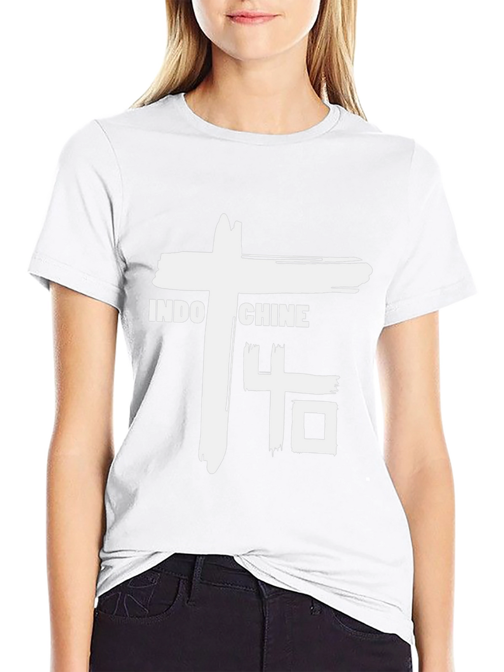 Indochine Band Graphic T-Shirt - Black Cotton Blend Tee