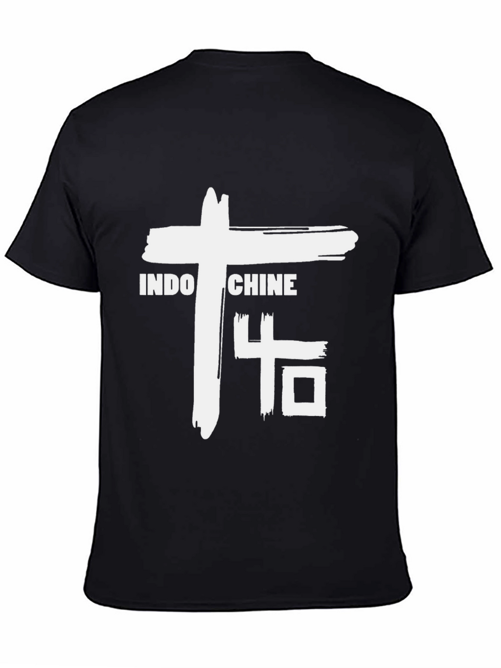 Indochine Band Graphic T-Shirt - Black Cotton Blend Tee