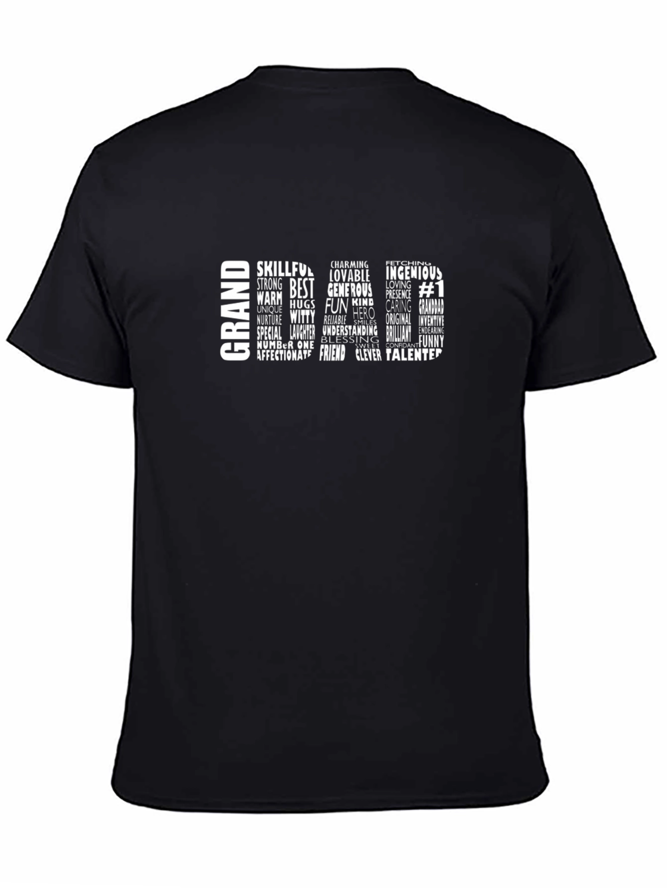 Grandad Word Art T-Shirt - Perfect Gift
