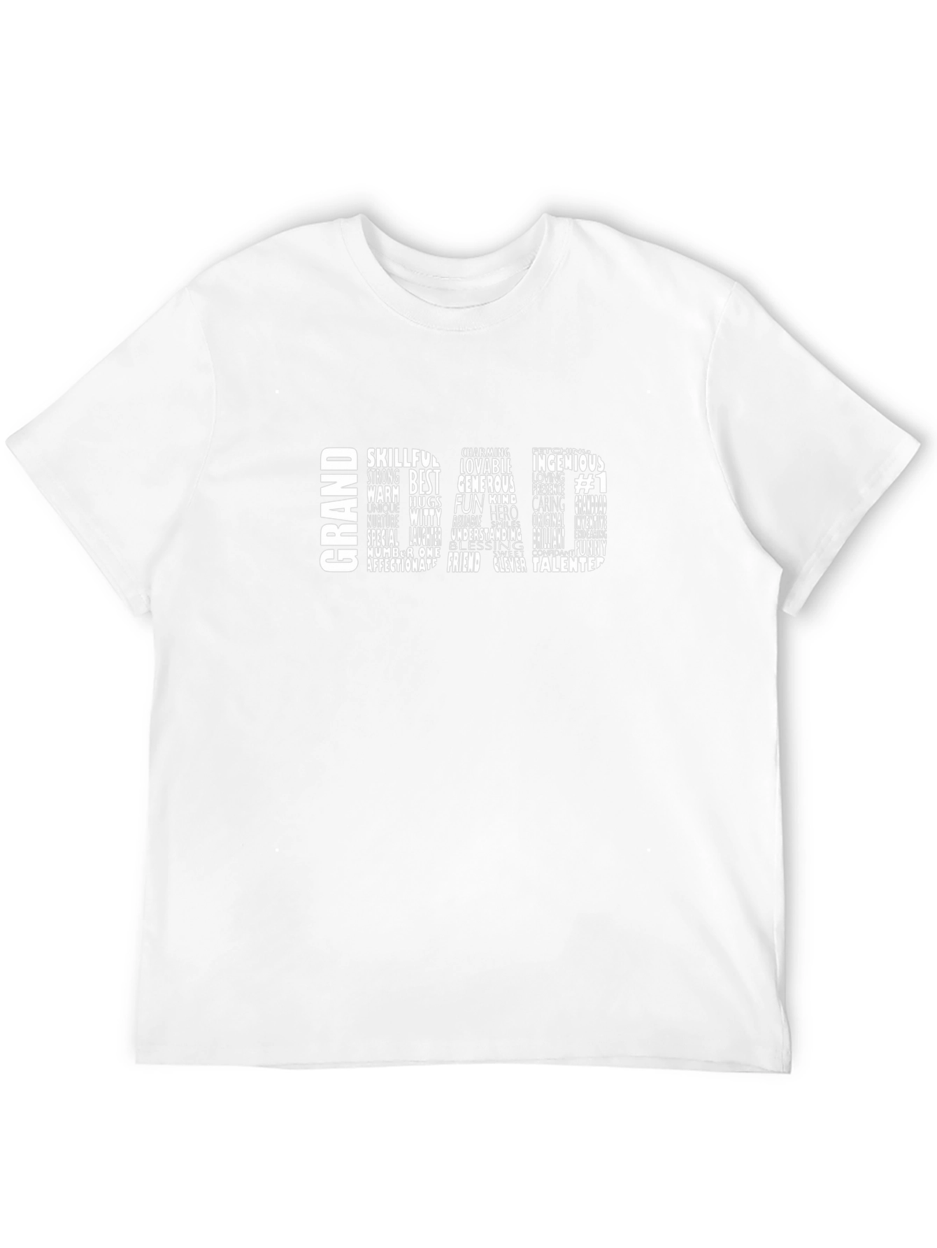 Grandad Word Art T-Shirt - Perfect Gift