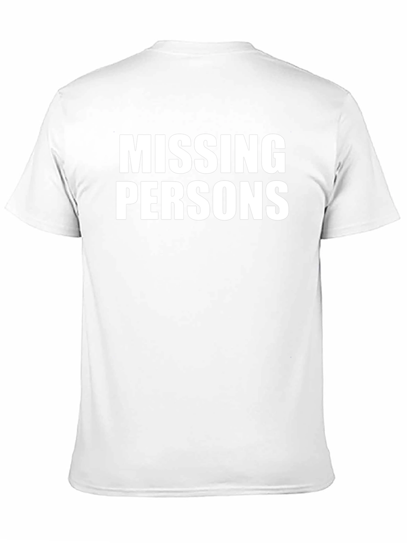 Missing Persons Graphic Tee - Bold Statement T-Shirt