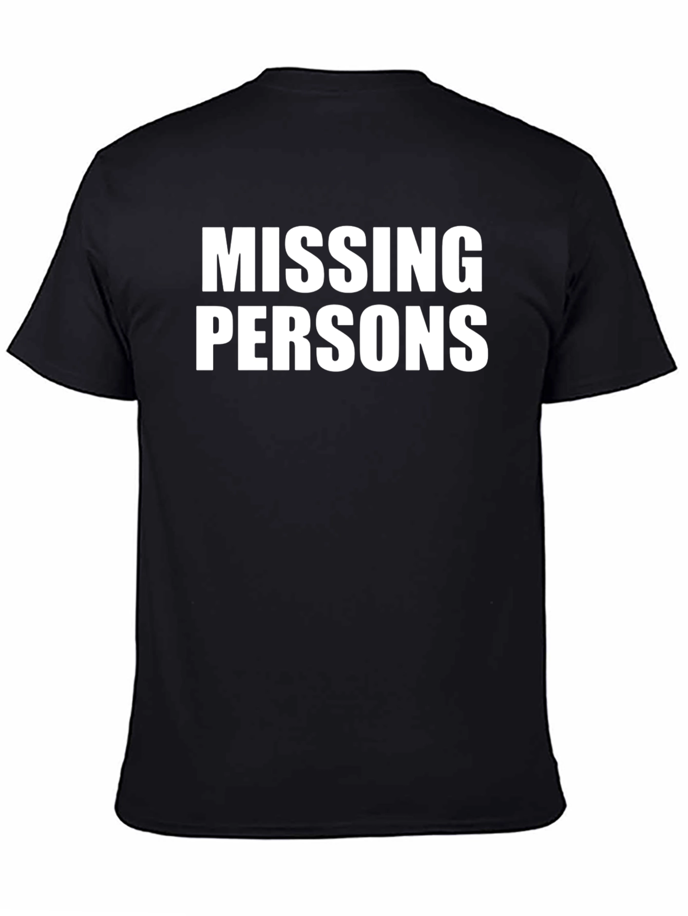 Missing Persons Graphic Tee - Bold Statement T-Shirt