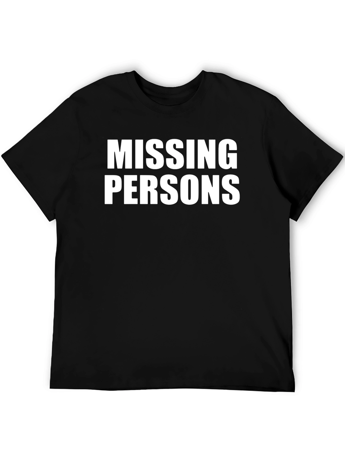 Missing Persons Graphic Tee - Bold Statement T-Shirt