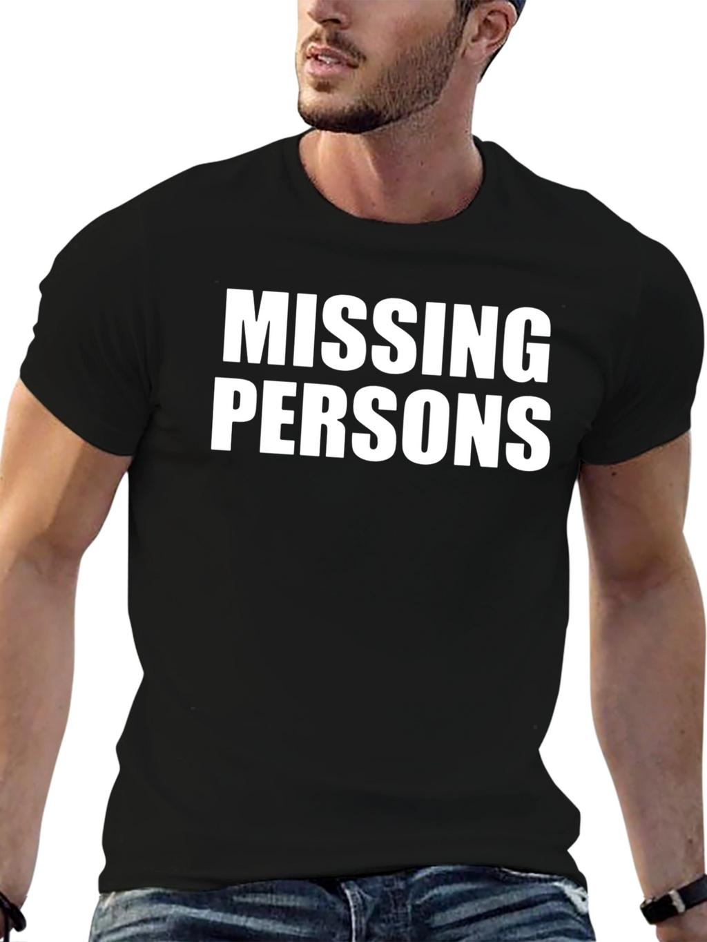Missing Persons Graphic Tee - Bold Statement T-Shirt