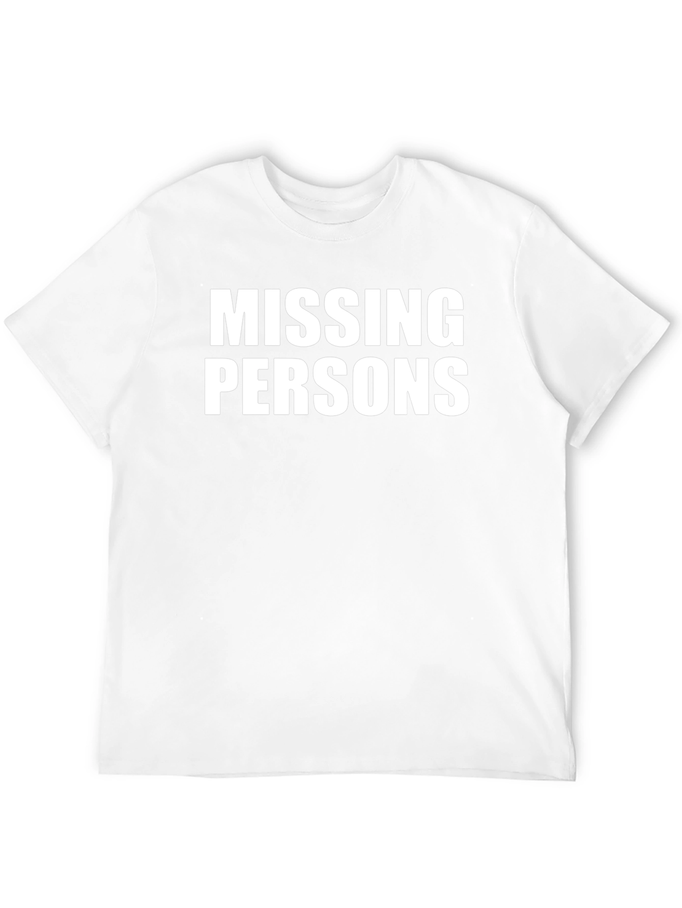 Missing Persons Graphic Tee - Bold Statement T-Shirt
