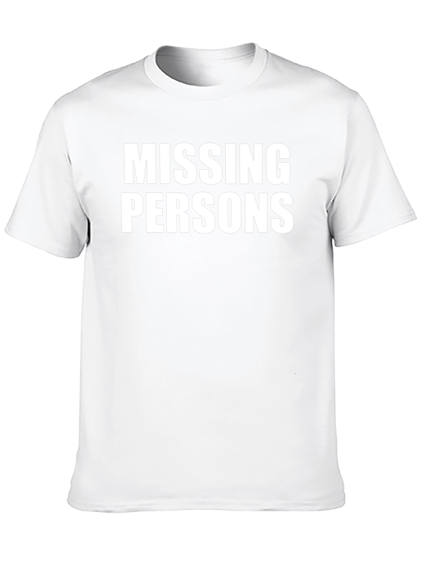 Missing Persons Graphic Tee - Bold Statement T-Shirt