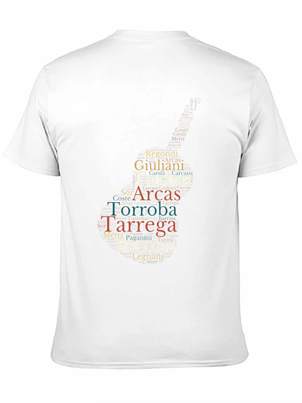Guitarist Word Cloud T-Shirt