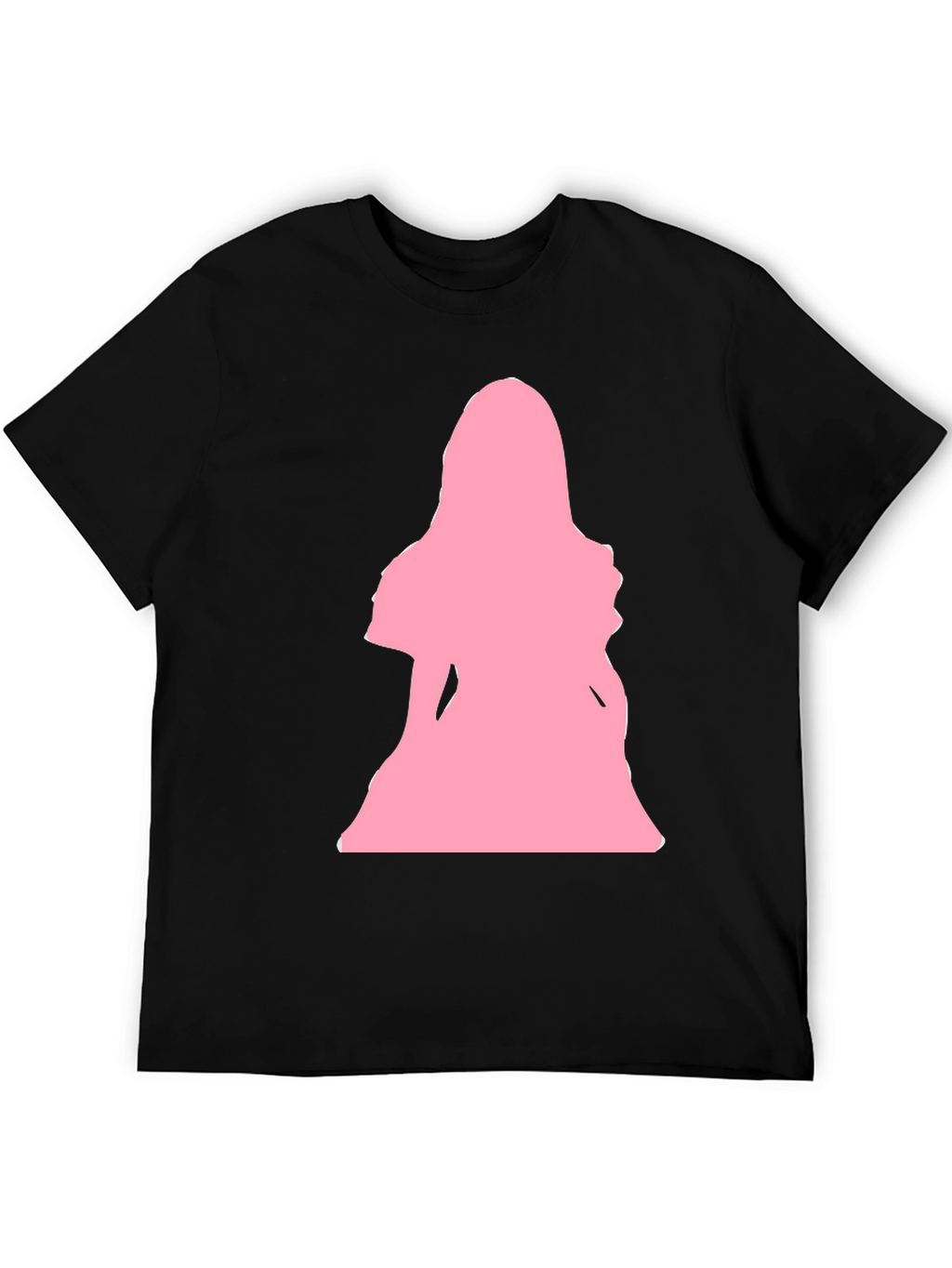 Pink Silhouette Graphic T-Shirt - Black