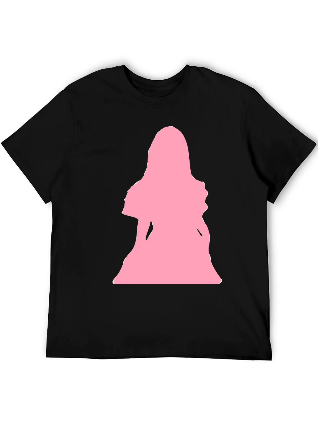 Pink Silhouette Graphic T-Shirt - Black