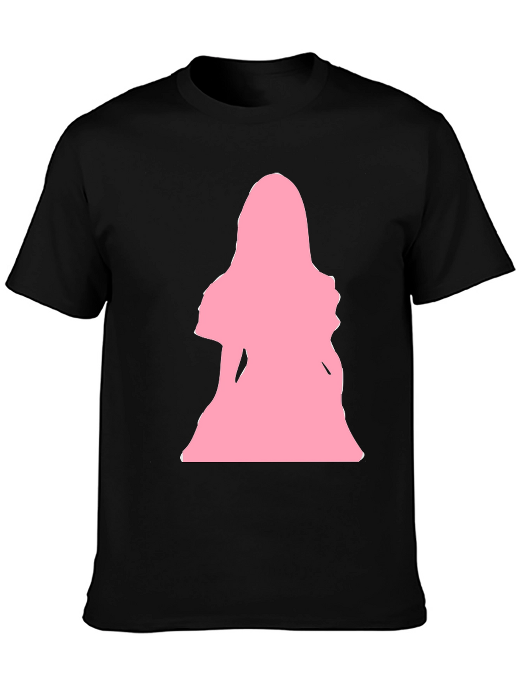 Pink Silhouette Graphic T-Shirt - Black