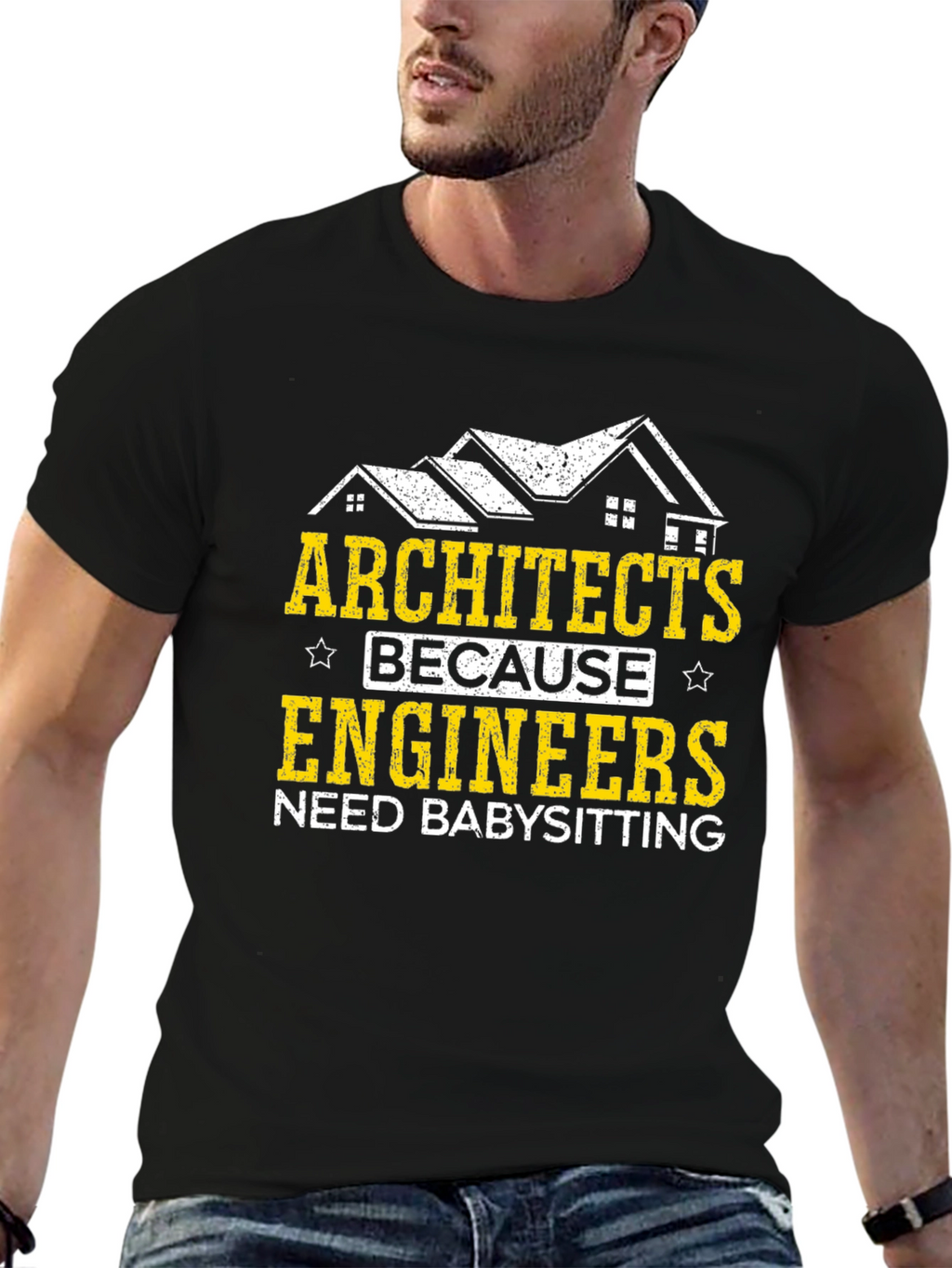 Architects Babysitting Engineers Graphic Tee