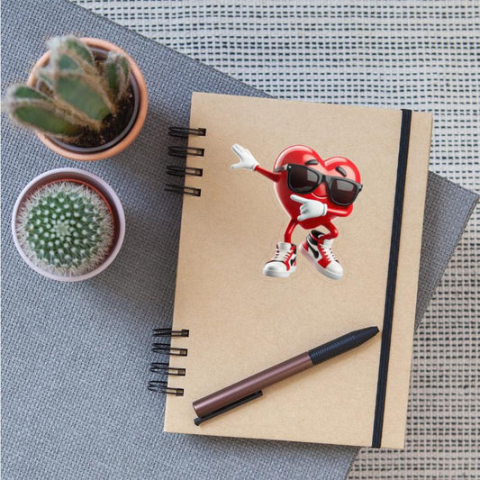 dabbing heart valentine post dance