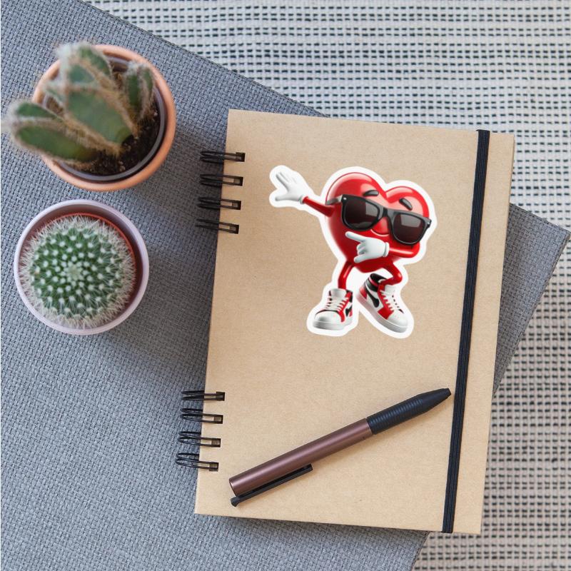 dabbing heart valentine post dance