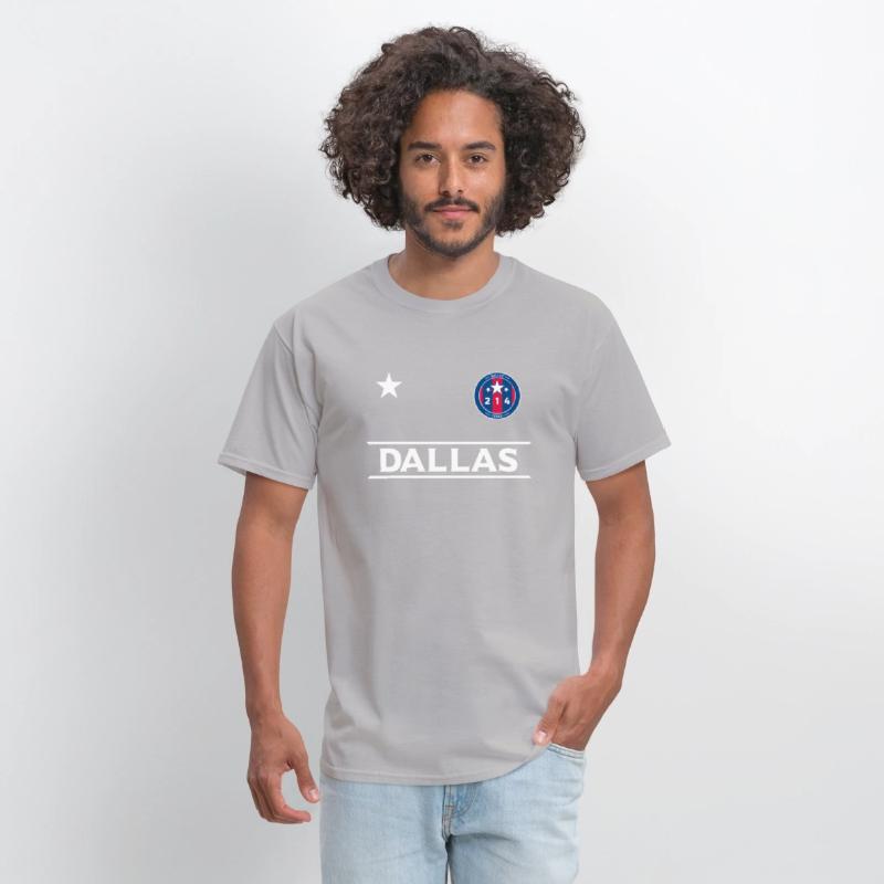 Dallas City 214 Round Badge With Stars