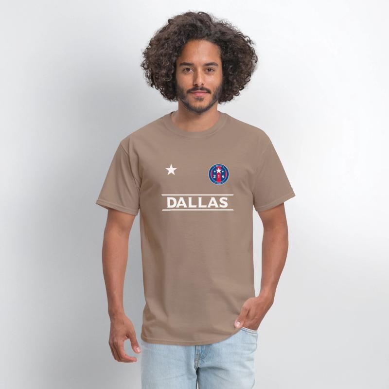 Dallas City 214 Round Badge With Stars