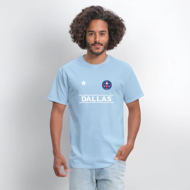 Dallas City 214 Round Badge With Stars