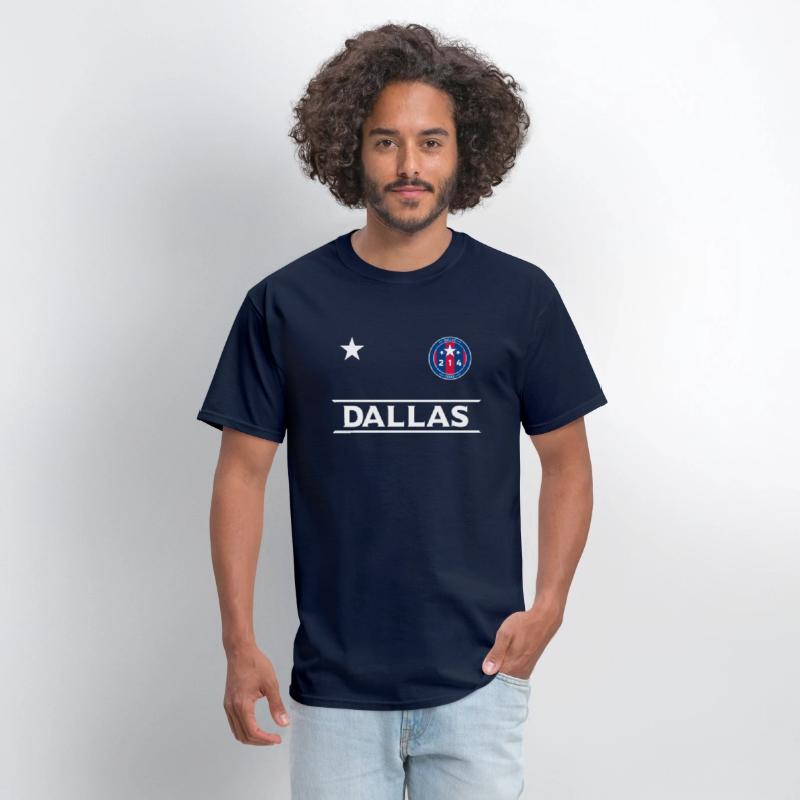Dallas City 214 Round Badge With Stars