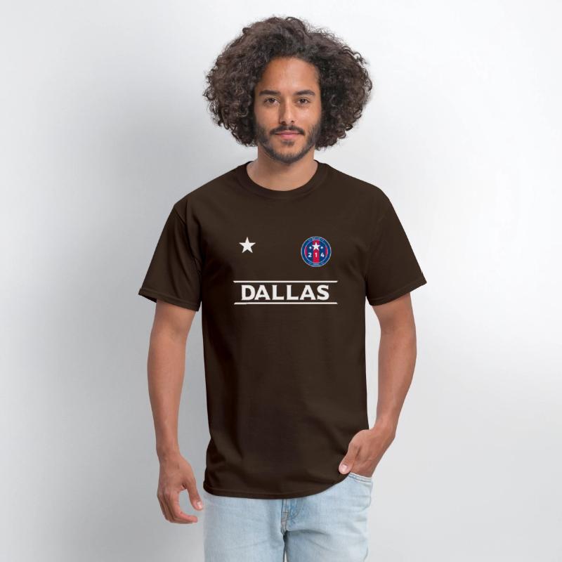 Dallas City 214 Round Badge With Stars