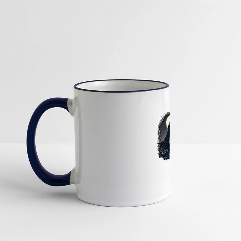 Dark Sorcerer with Staff Under Moon