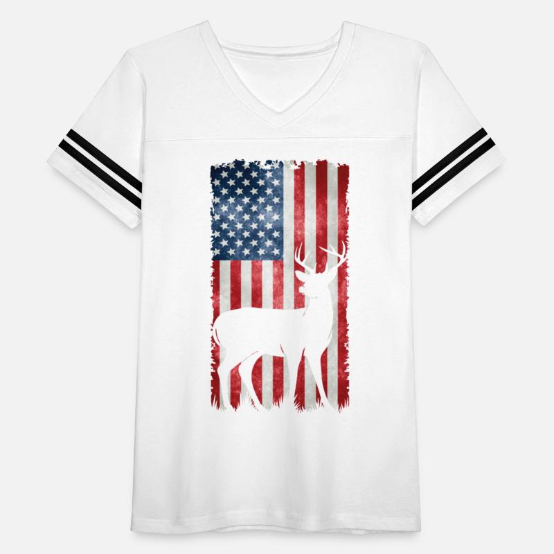 Deer Hunting American Flag T-Shirts