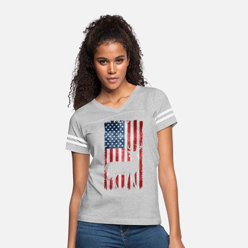 Deer Hunting American Flag T-Shirts