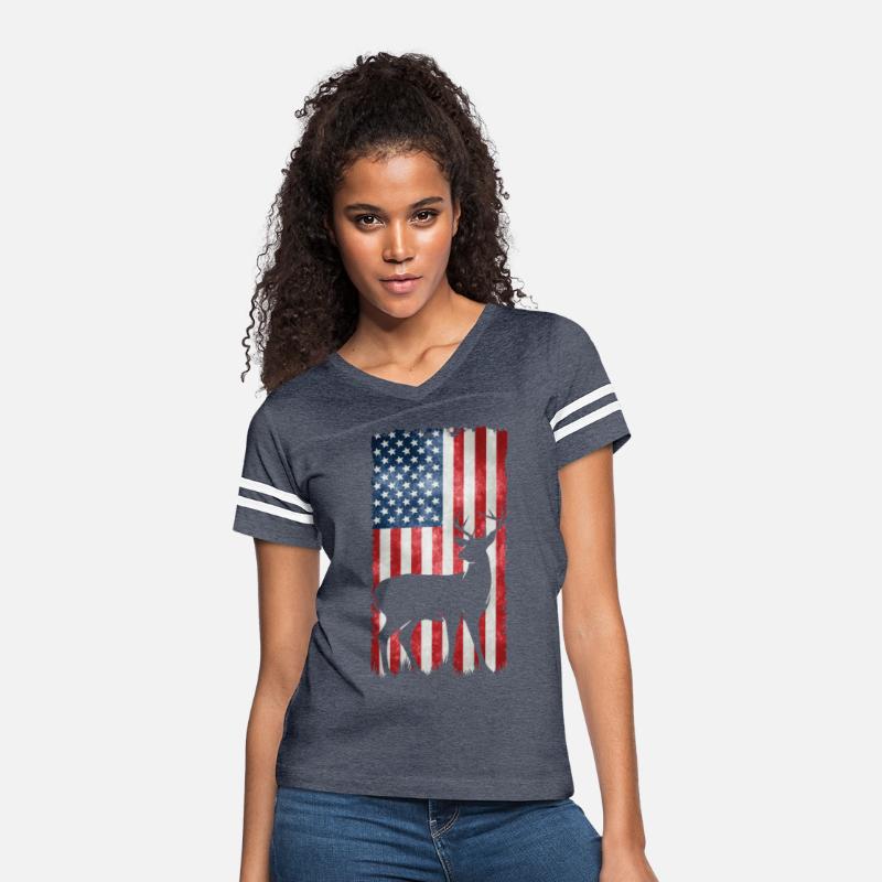 Deer Hunting American Flag T-Shirts