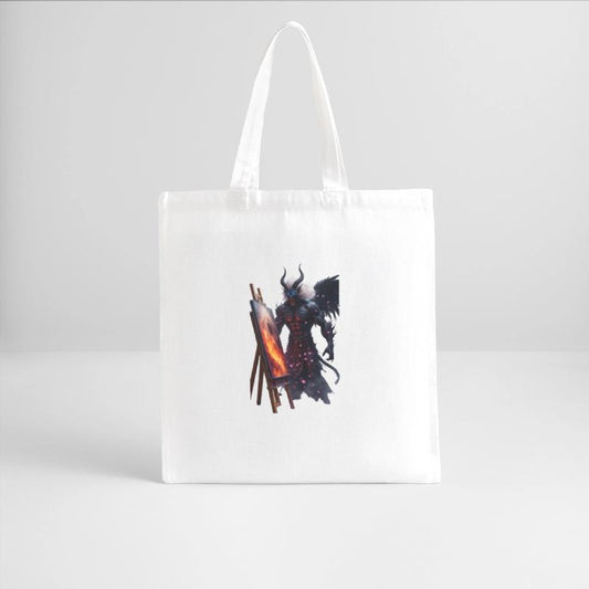 Demon Artist Painting Under Cherry Blossoms