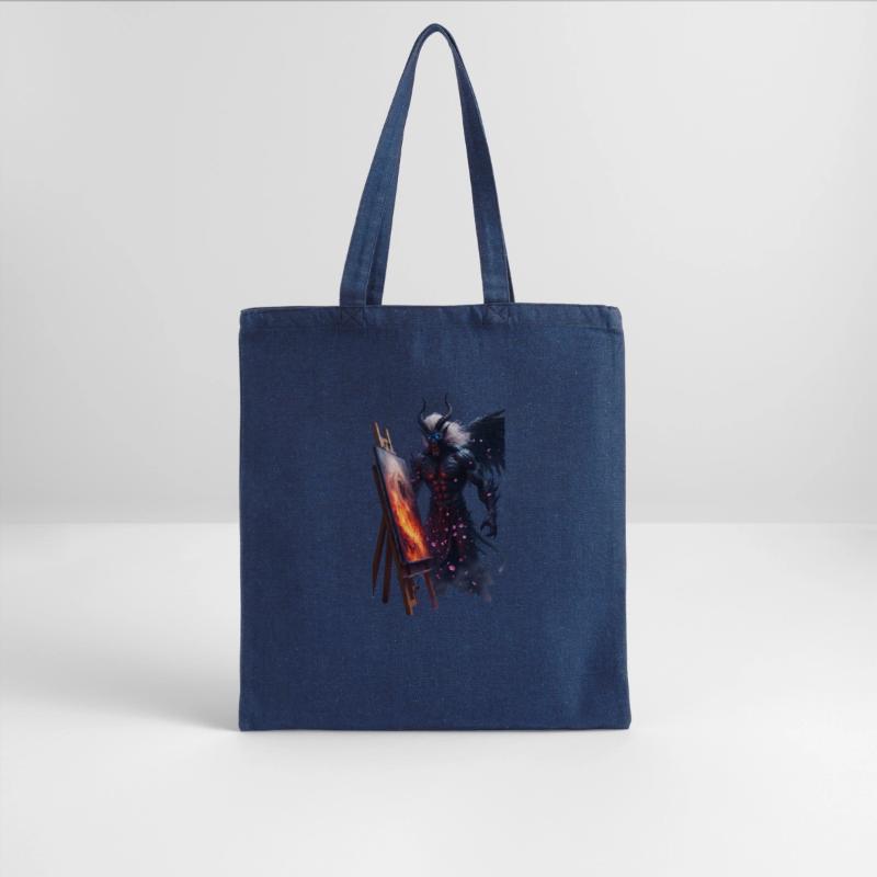 Demon Artist Painting Under Cherry Blossoms