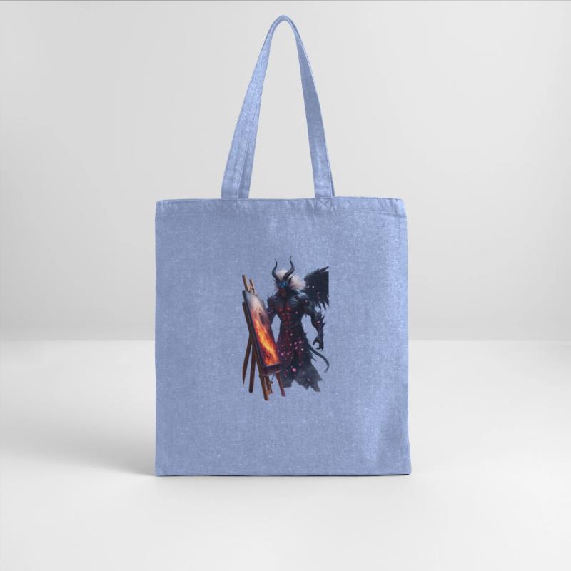 Demon Artist Painting Under Cherry Blossoms