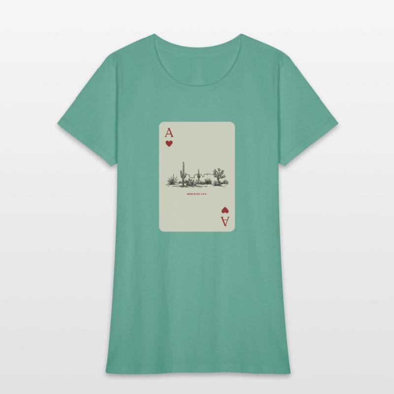 Desert Playing Card Vintage Western Landscape