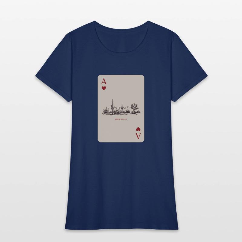 Desert Playing Card Vintage Western Landscape