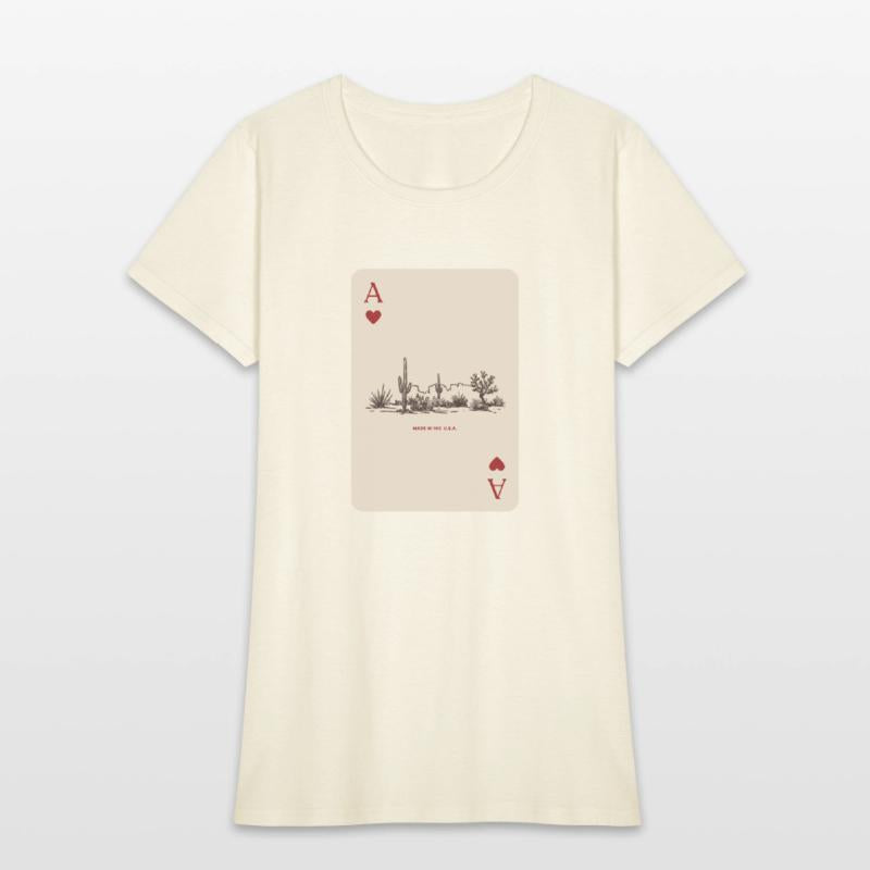 Desert Playing Card Vintage Western Landscape