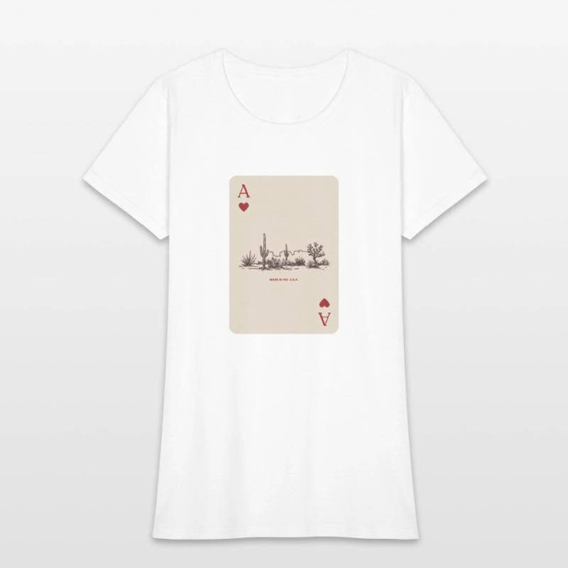 Desert Playing Card Vintage Western Landscape