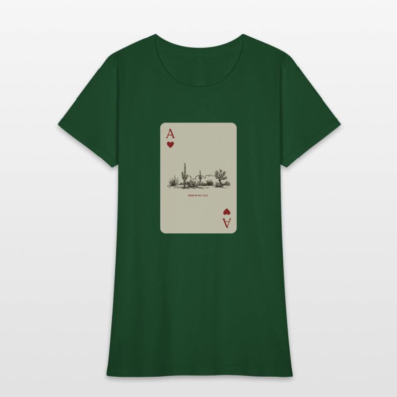 Desert Playing Card Vintage Western Landscape