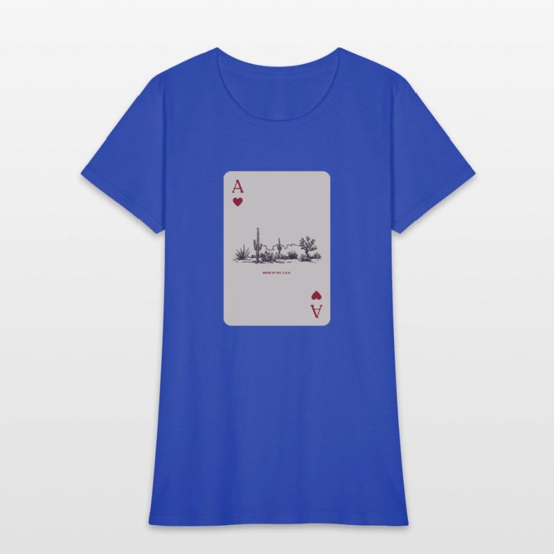 Desert Playing Card Vintage Western Landscape