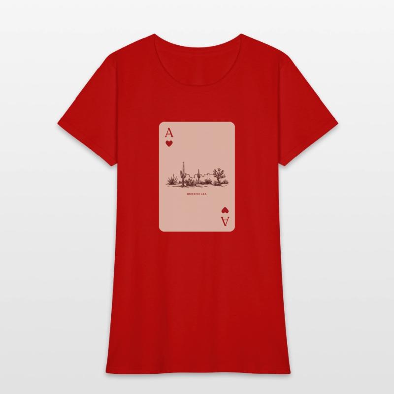 Desert Playing Card Vintage Western Landscape