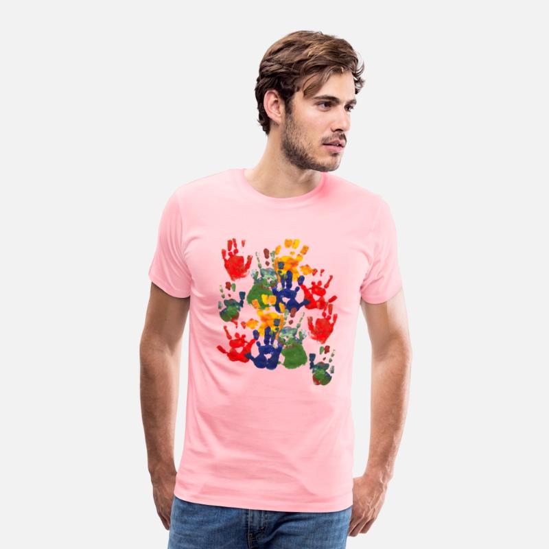 Design Palette of Impressions Colorful Handprints