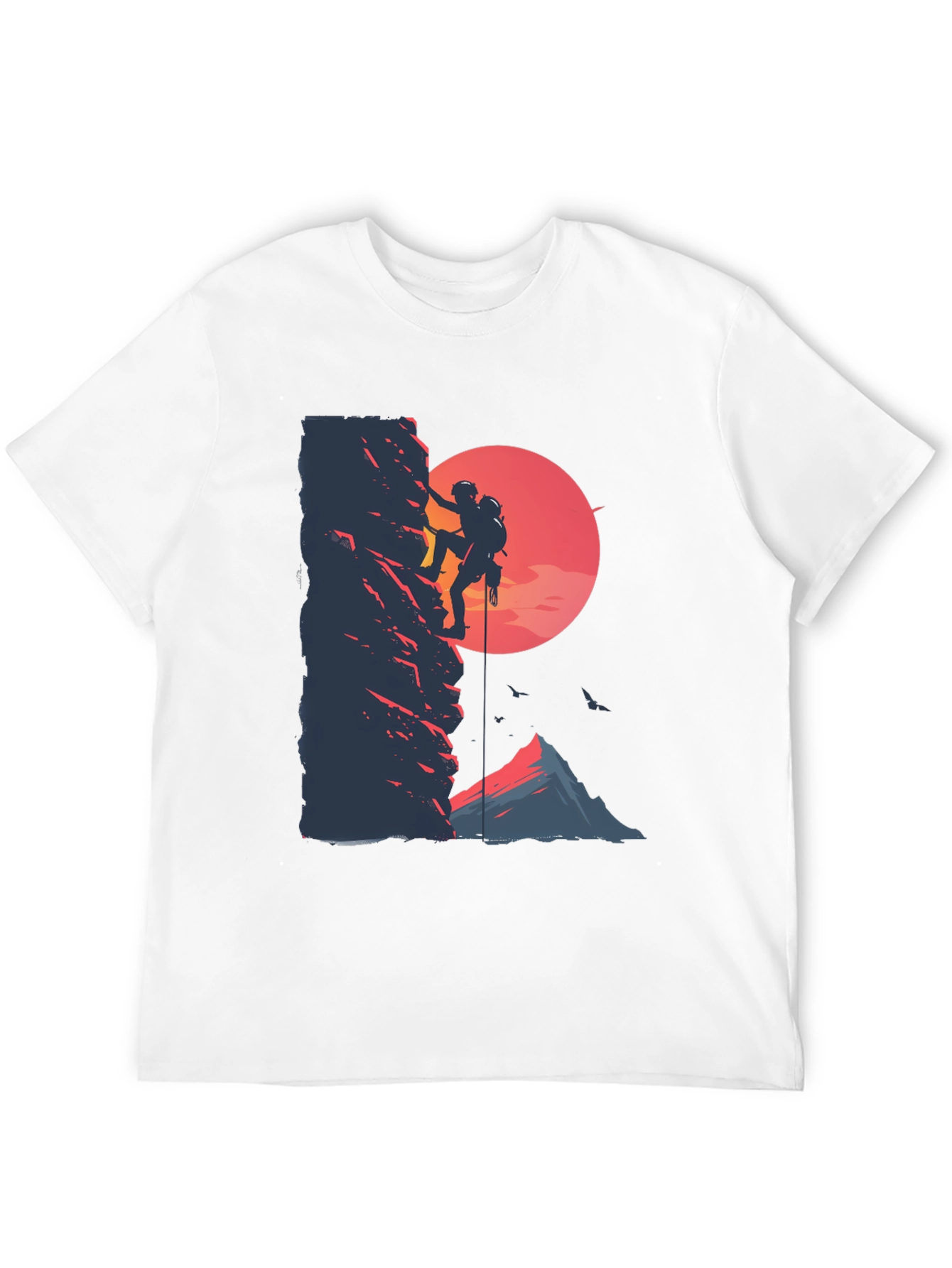 Rock Climbing Graphic Tee - Adventure Shirt