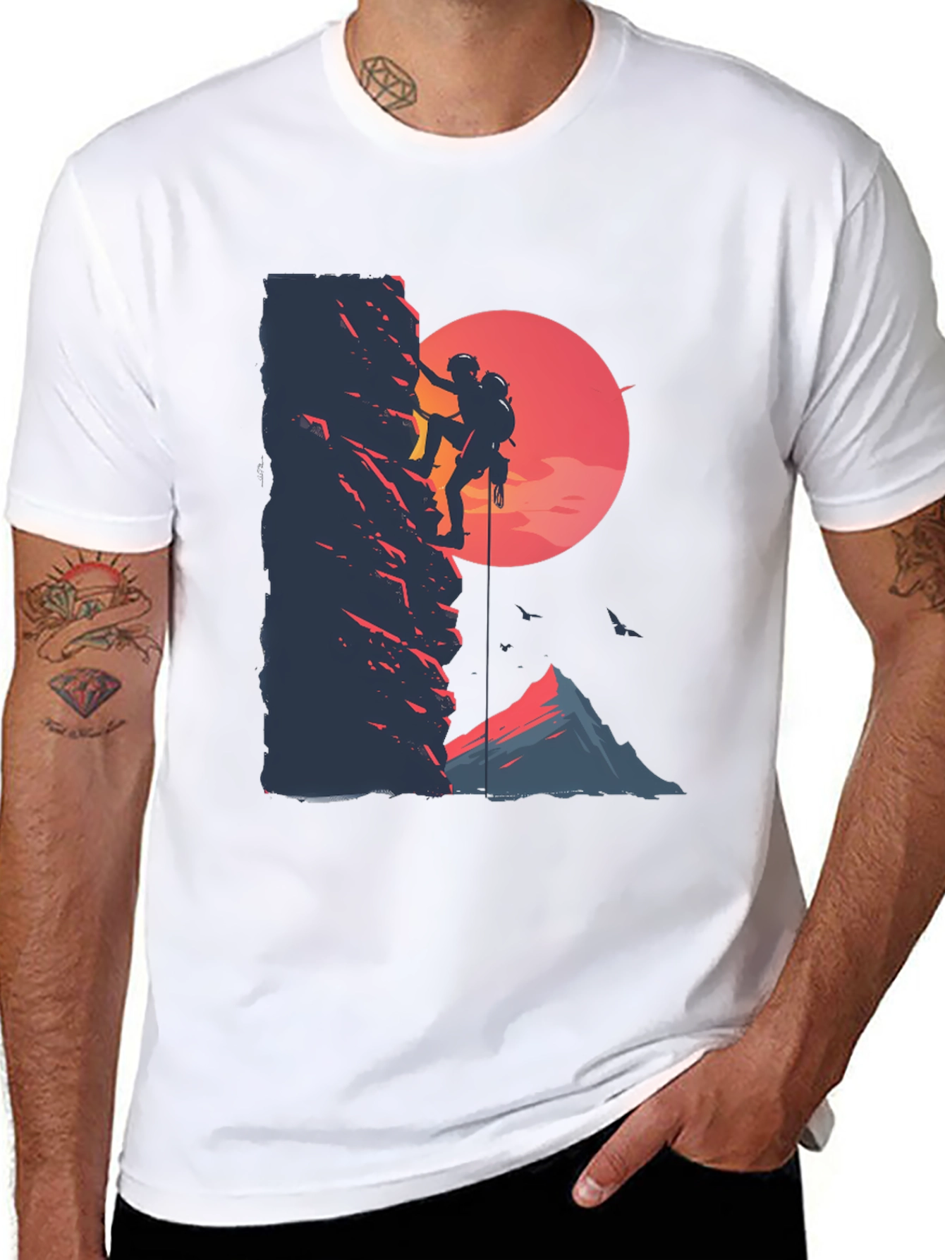 Rock Climbing Graphic Tee - Adventure Shirt