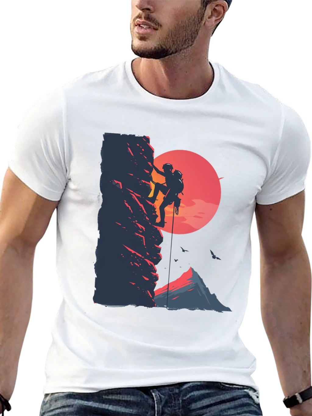 Rock Climbing Graphic Tee - Adventure Shirt