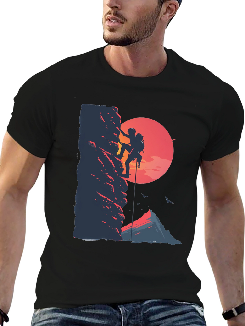 Rock Climbing Graphic Tee - Adventure Shirt