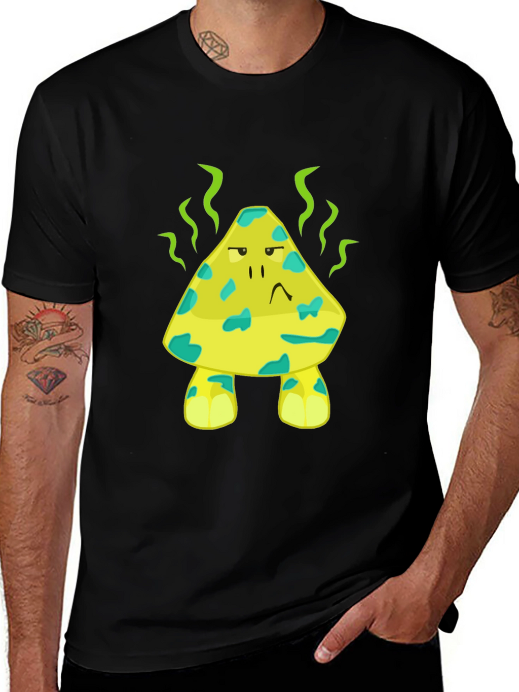 Stinky Cheese Cartoon Graphic Novelty T-Shirt