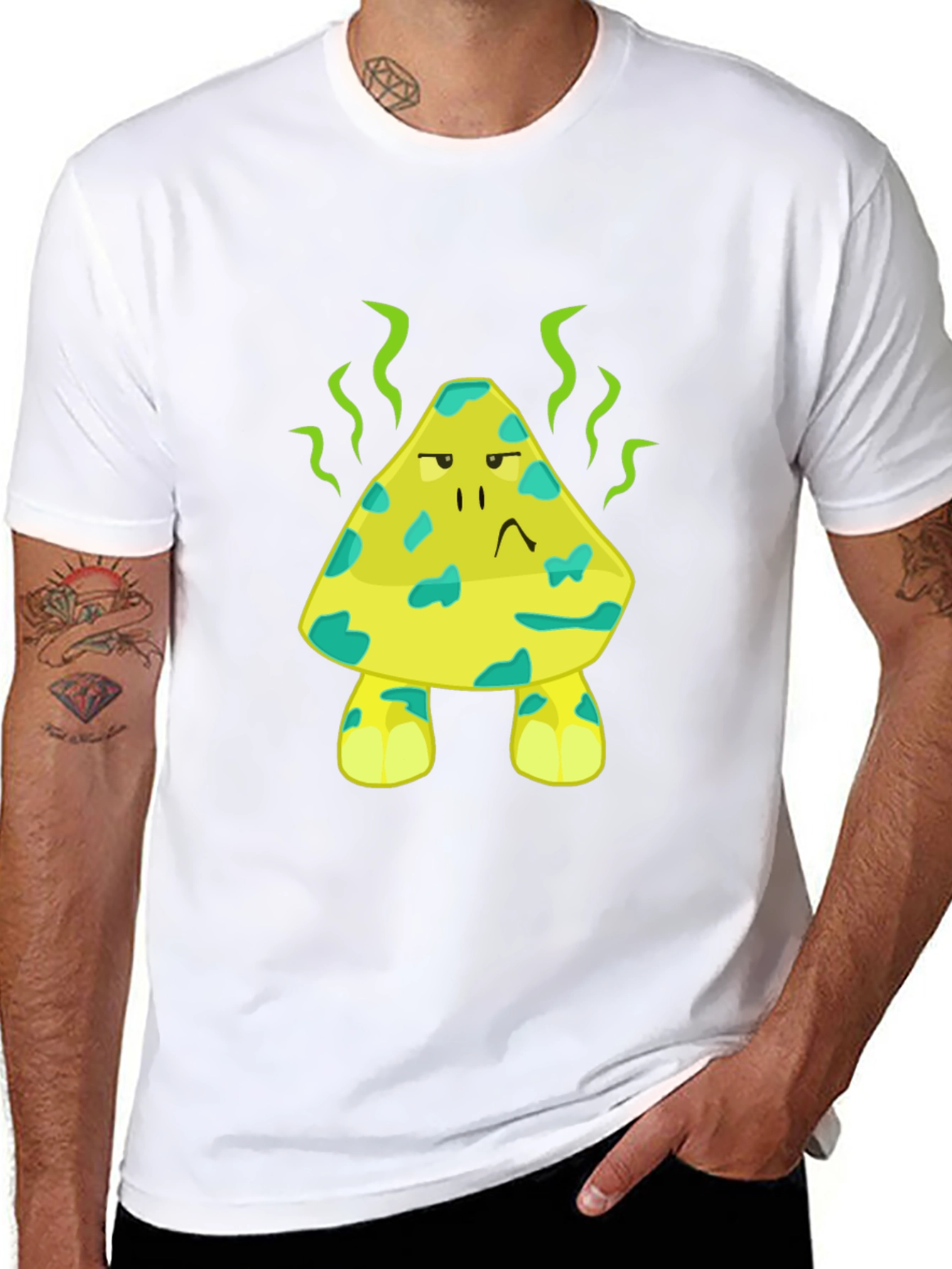 Stinky Cheese Cartoon Graphic Novelty T-Shirt