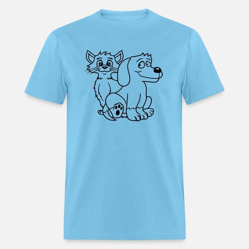 Dog Cat Two Friends Team 2 Kitten Puppy Duo Crew