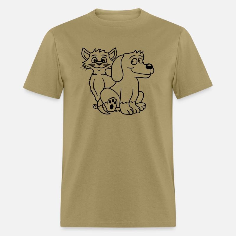 Dog Cat Two Friends Team 2 Kitten Puppy Duo Crew