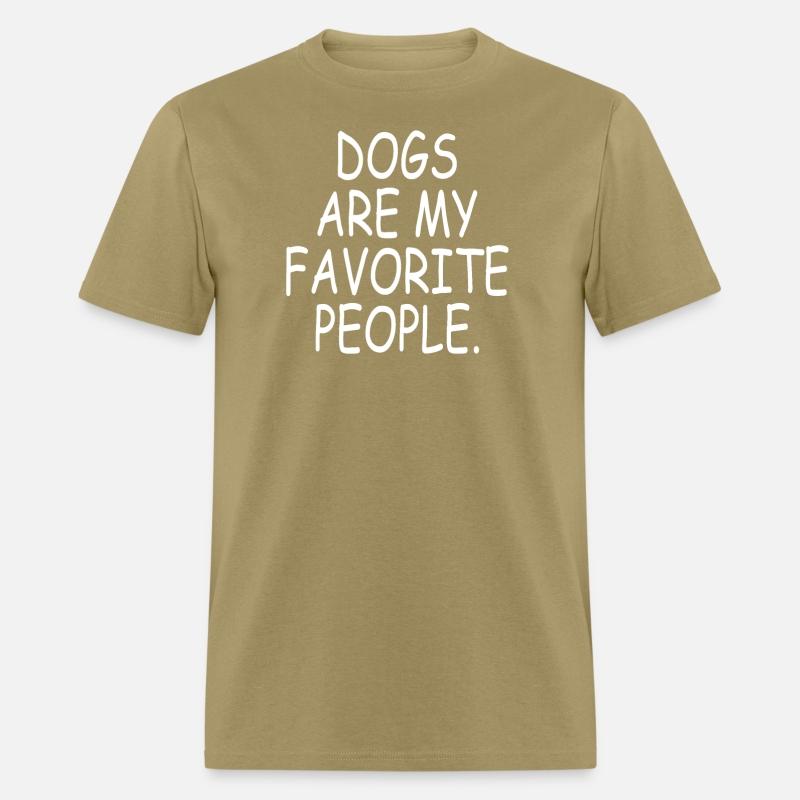 Dogs Are My Favorite People Funny Gift Tee Shirt
