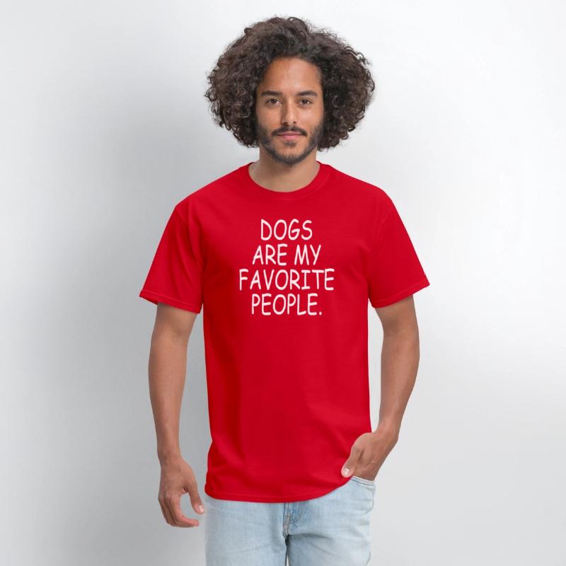 Dogs Are My Favorite People Funny Gift Tee Shirt