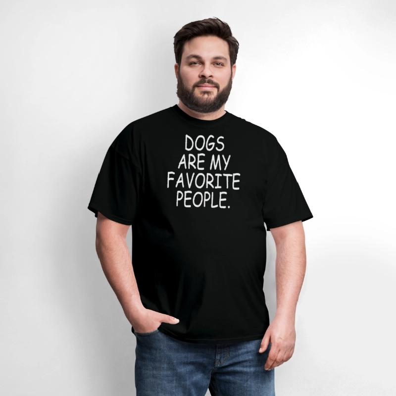 Dogs Are My Favorite People Funny Gift Tee Shirt